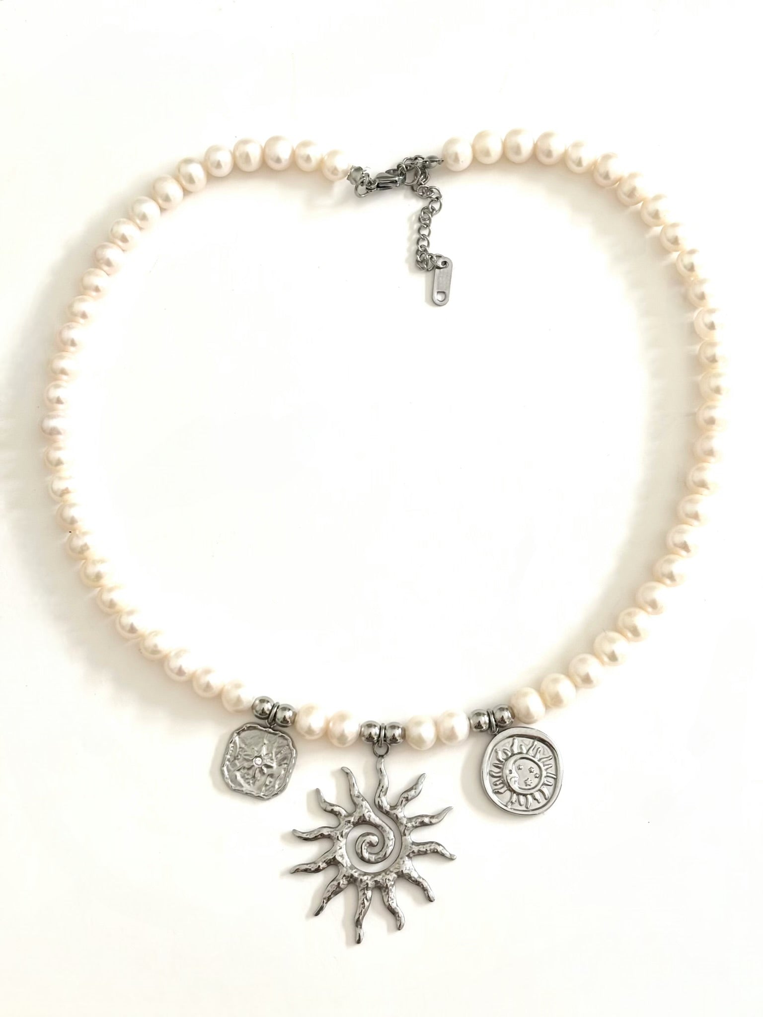 collana personalizzabile perle | argento