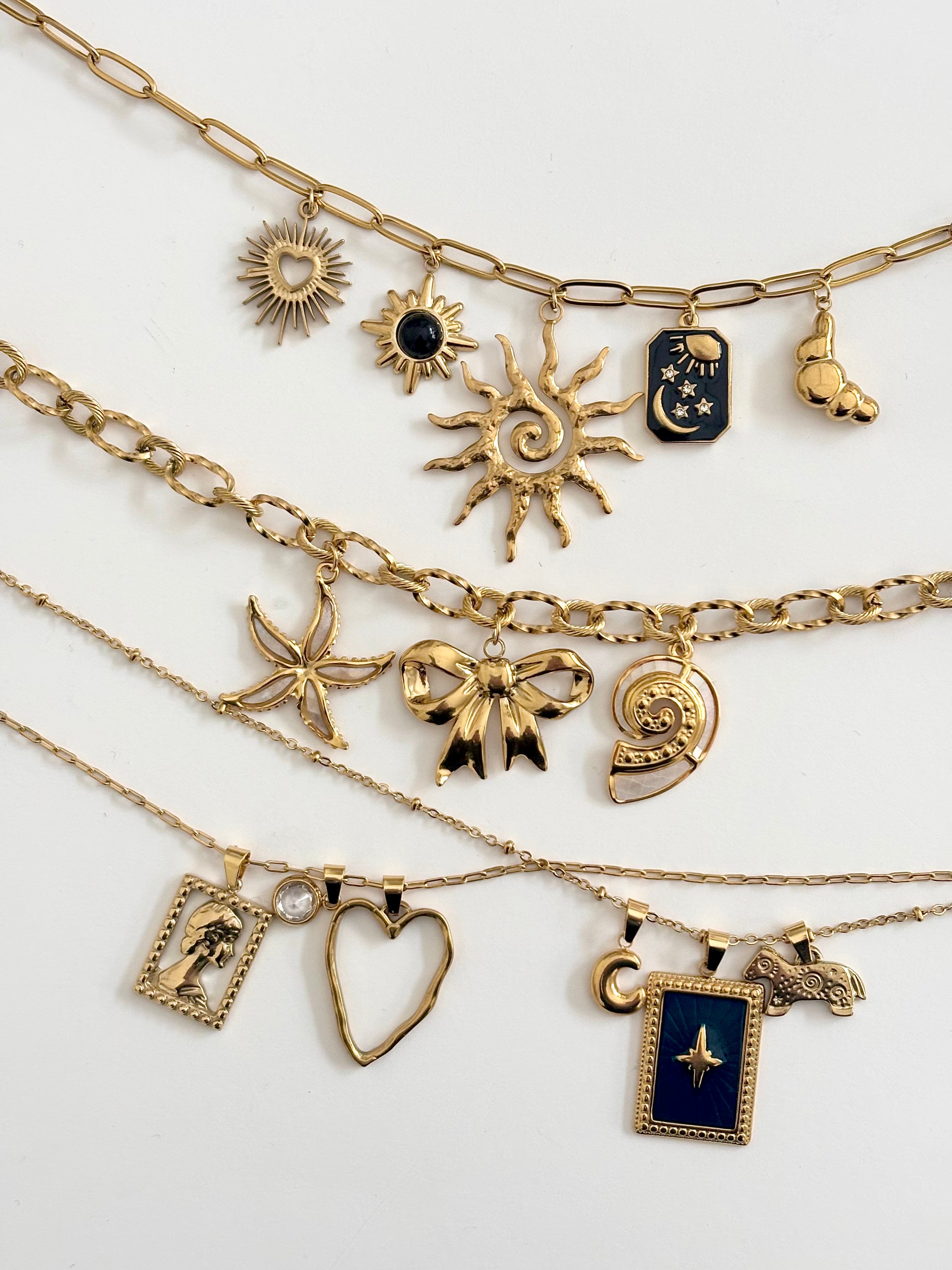 customizable necklace | gold