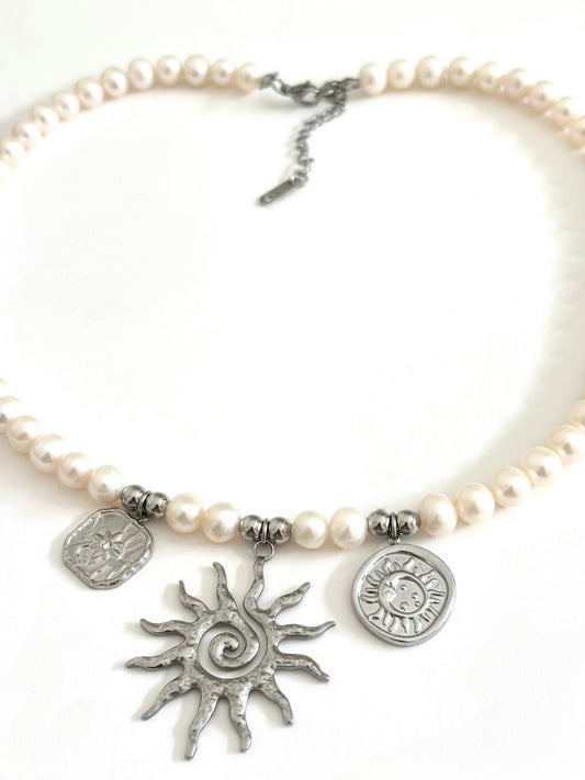 collana personalizzabile perle | argento