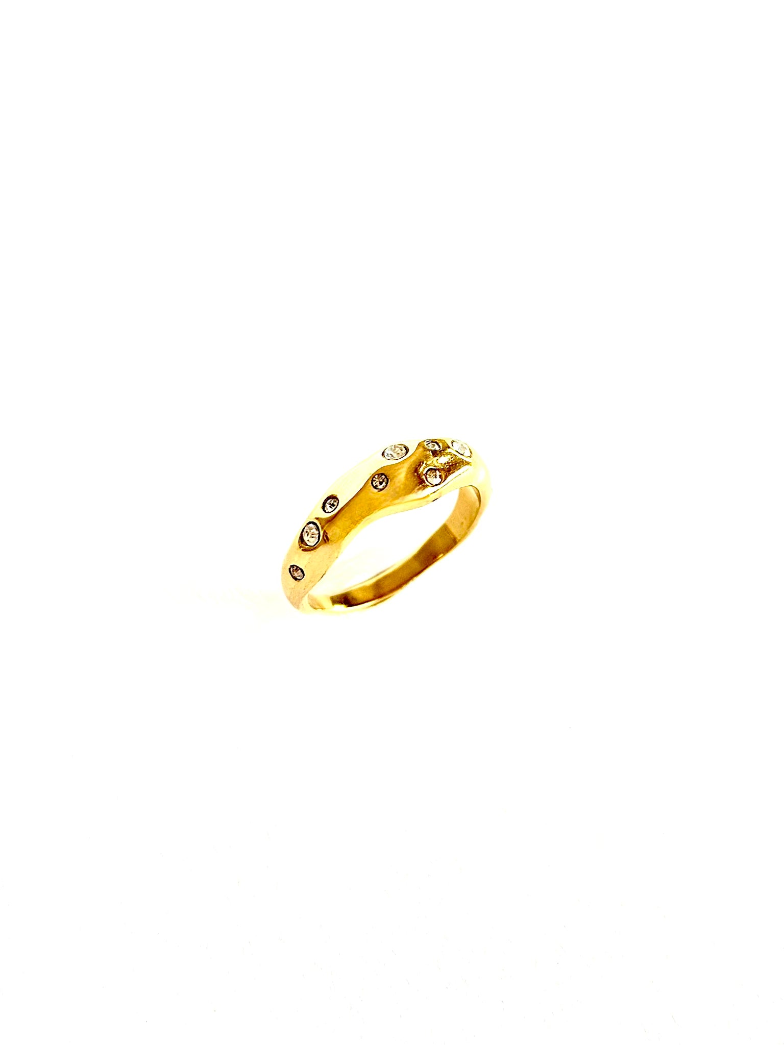 "sparkly wave" ring